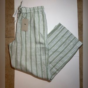 NWT🌷Tommy Bahama Linen Beach Breeze Dobby Easy Pants in Margarita